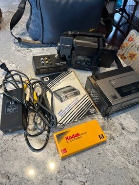 Vintage Kodak MVS Modular Video System Camcorder & 8mm Recorder Bundle